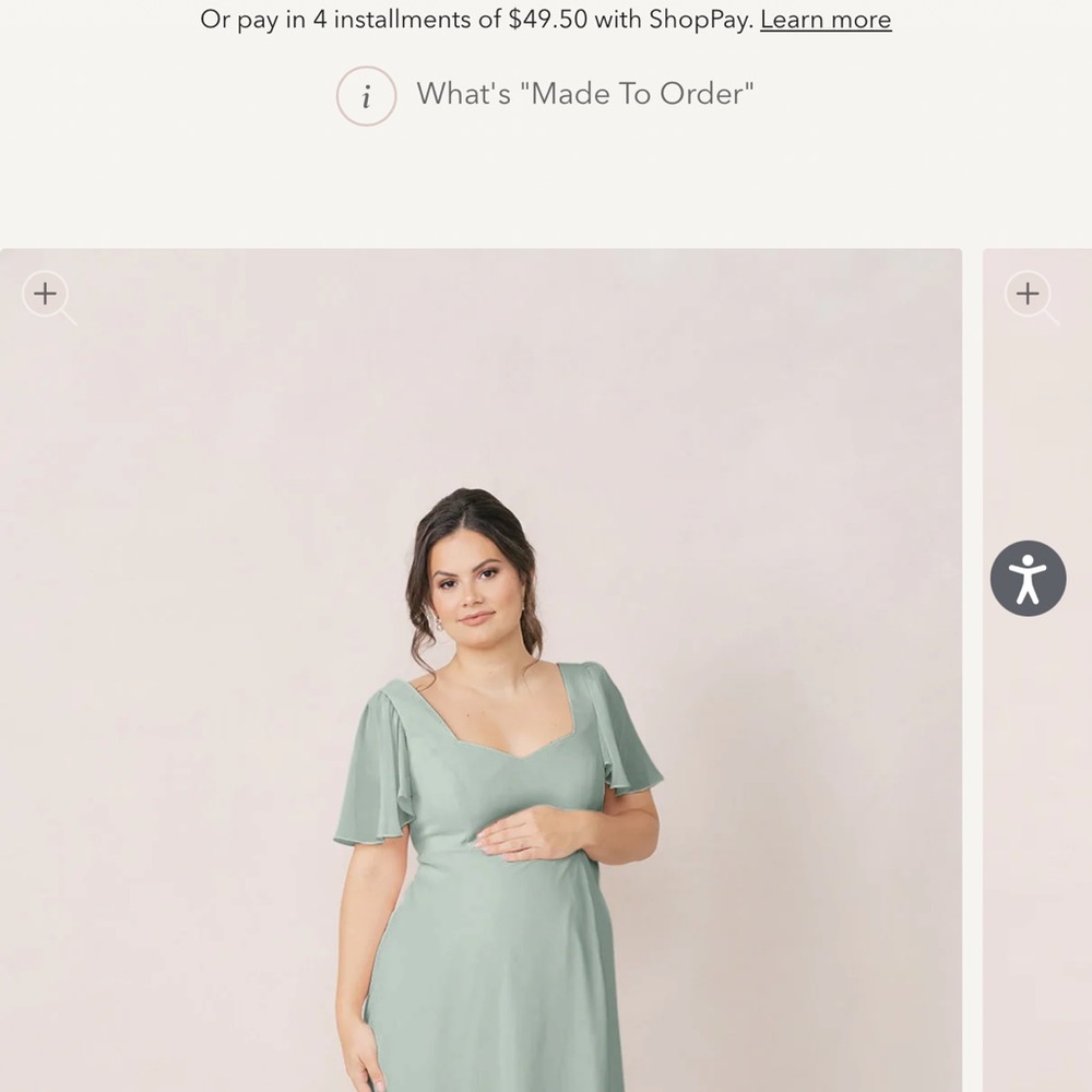 Revelry Sage Green Wedding Dress